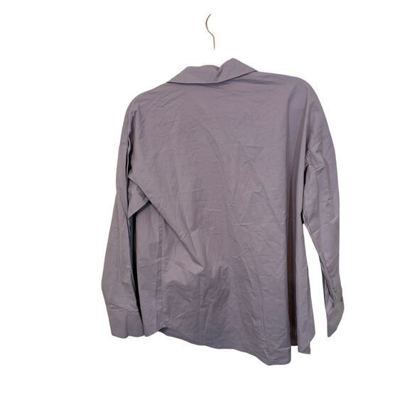 NWT Poplin Oversized Button Down Shirt Nasty Gal Prep School Country Club 2 - Picture 4 of 4